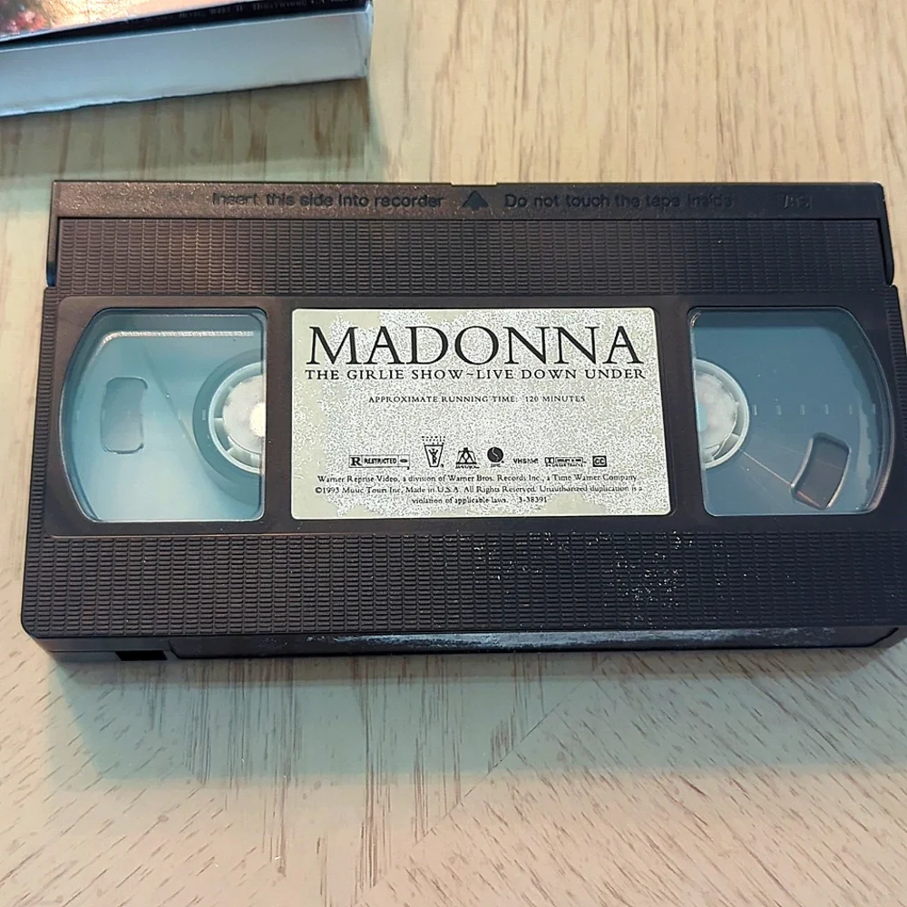 Oldie but goodie Madonna 2 hour VHS video The Girlie Show.. Live Down Under.